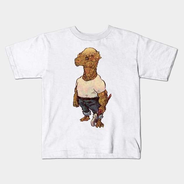 Pachycephalosaurus Kids T-Shirt by jesse.lonergan